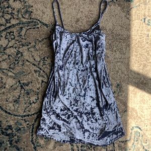Forever 21 Blue velvet mini dress